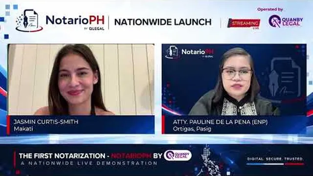 GMA News (YouTube): eNotarization system demo | GMA News