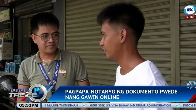 IBC 13 Tutok Treze (via Notario.PH by Qlegal on X): Pagpapa-notaryo ng dokumento pwede nang gawin online